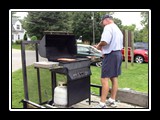 Jan working his magic with the grill.